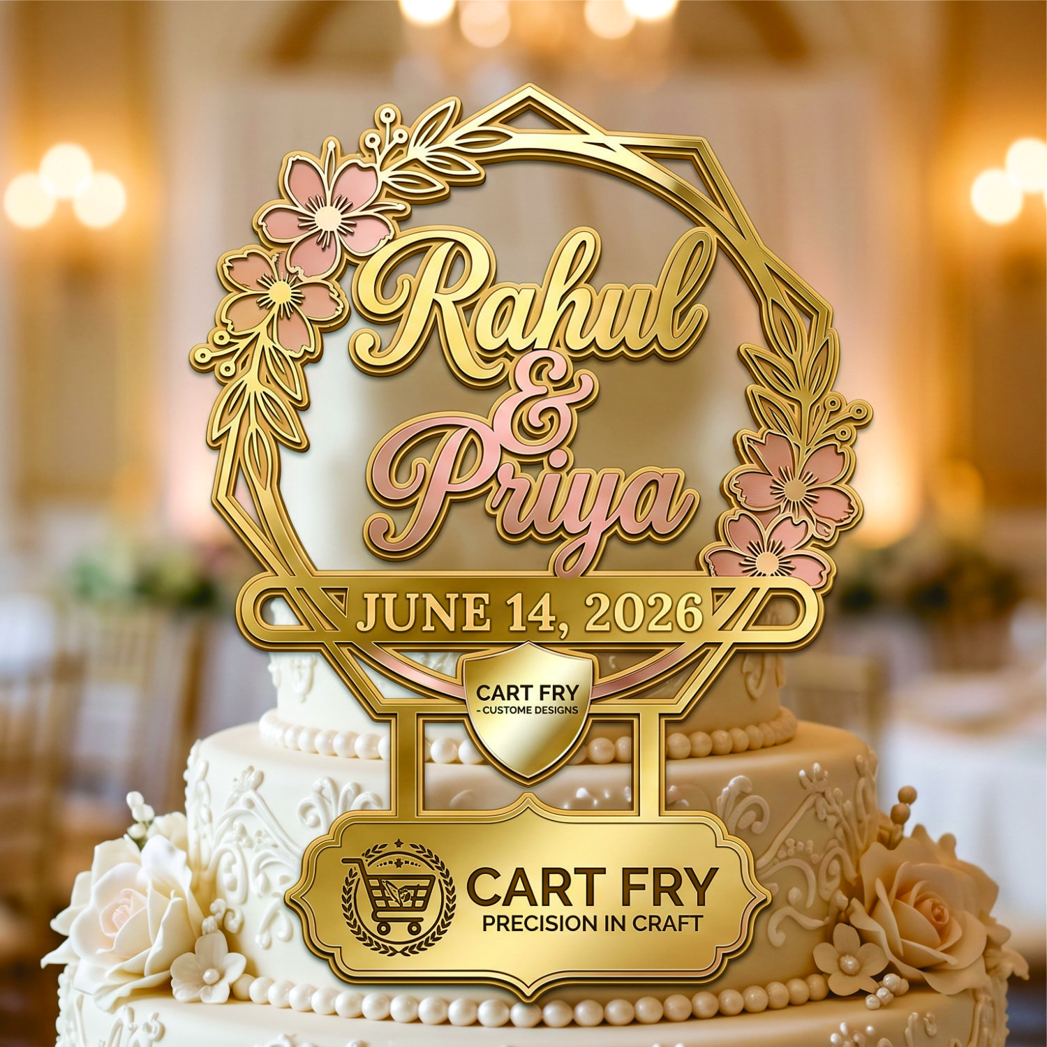 Acrylic Cake Topper