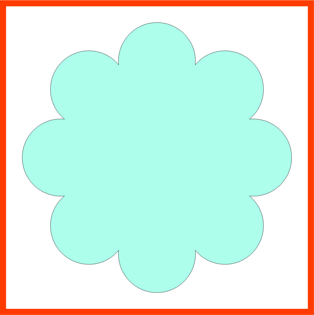 Scalloped Round